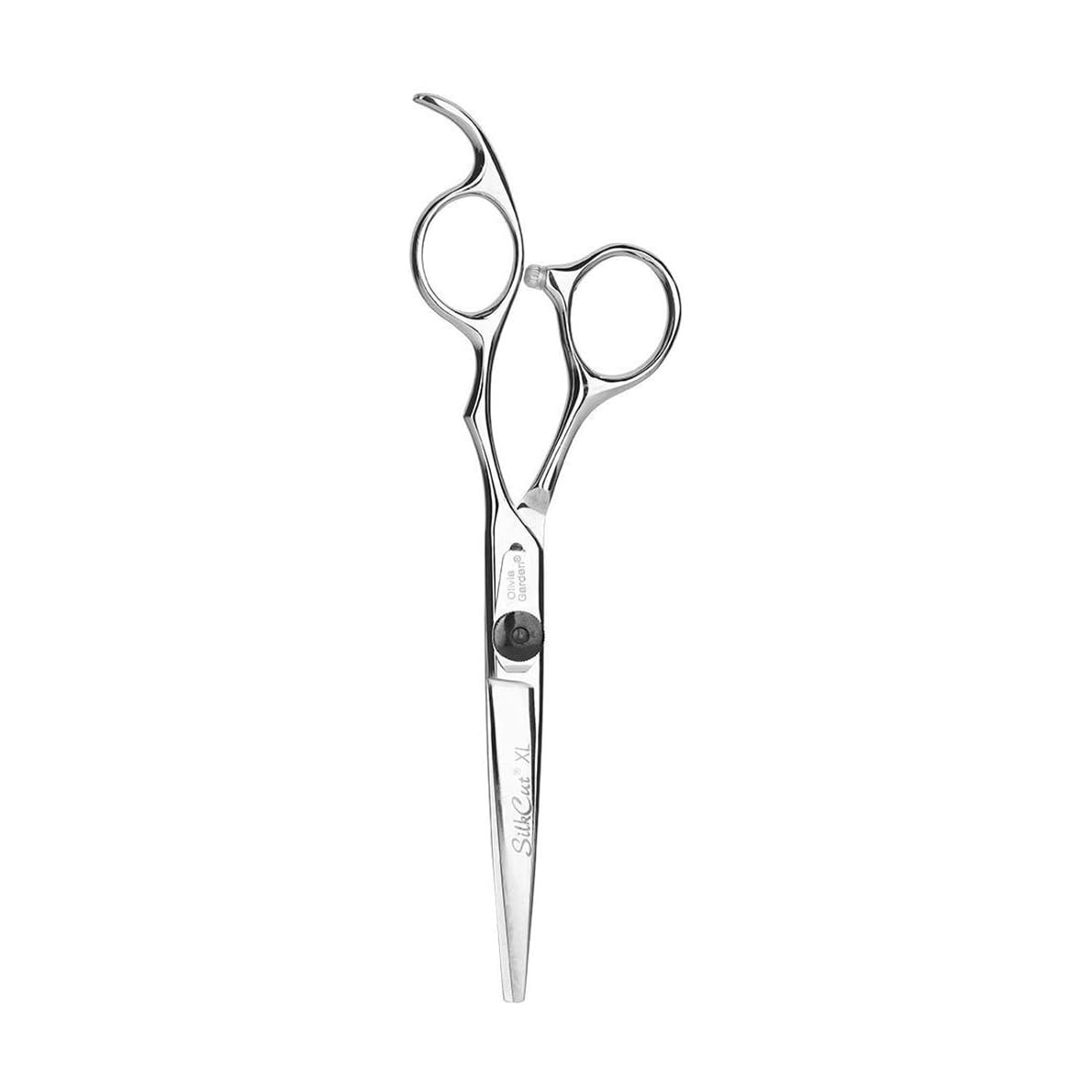 Перукарські ножиці для стрижки Olivia Garden SilkCut XL 6.00 Barber Style з чорним футляром на блискавці (SH-SC1PC-CRXL6-BLP)