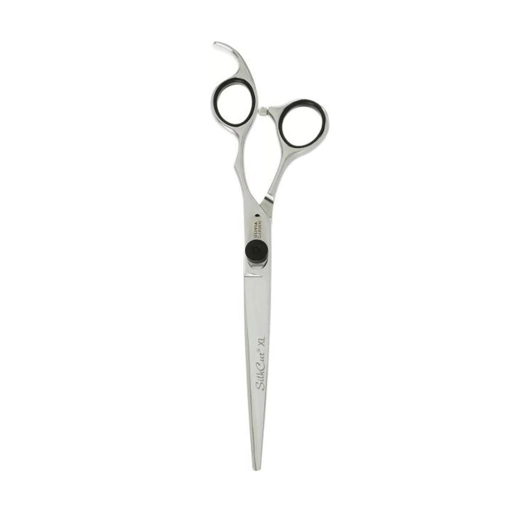 Перукарські ножиці для стрижки Olivia Garden SilkCut XL 7.00 Barber Style з чорним футляром на блискавці (SH-SC1PC-CRXL7-BLP)